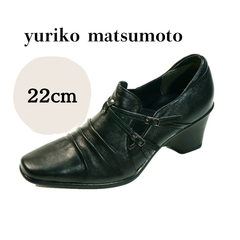 パンプス 22 ハイヒール 仕事 ウエディング 歩きやすい 痛くない フォーマル 本革 yuriko matsumoto