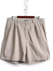 【お得なクーポン配布中!】 90s ポロ ラルフローレン 2タック チノ ショートパンツ W36 ベージュ