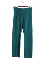 【お得なクーポン配布中!】 80s USA製 ★ チャンピオン x ランズエンド 別注 リバースウィーブ スウェット パンツ メンズ M 80年代 Champion 細身 目無し 無地 裏起毛