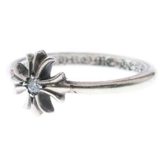 CHROME HEARTS (クロムハーツ) BUBBLEGUM CH PLS DIA バブルガム 1ダイヤ CHプラスリング シルバー