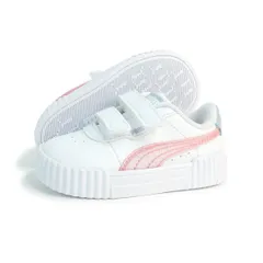 【新品】プーマ PUMA ベビー 子供靴 運動靴 キッズ キャリーナ 3.0 ブラリー ドリームス V INF 400611_01 ホワイト/ピンク 通園 入園祝
