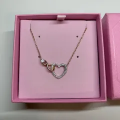 新品未使用♡ スワロフスキーネックレス インフィニティハート スワロフスキー SWAROVSKI ネックレス ペンダント ハート INFINITY