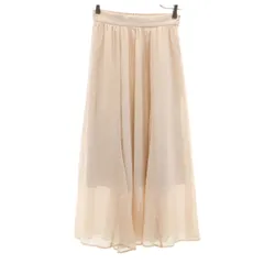 SNIDEL スナイデル ロング丈 ギャザースカート F ピンクベージュ レディース 古着