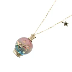 アナスイ ANNA SUI スノードーム ネックレス 水色 ブルー ゴールド色のサムネイル