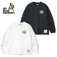 新品 ゴースローキャラバン go slow caravan 長袖 Tシャツ ティーシャツ 長袖Tシャツ トップス 銭湯 湯 ゆ 温泉 ユニセックス メンズ レディース 白 ホワイト 黒 ブラック スミクロ