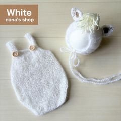 白♪馬帽子&ロンパース♪ニューボーンフォト撮影衣装　午年　月齢フォト