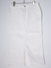 Lisiere L'Appartementリジエール アパルトモン WHITE DENIM SKIRTホワイトデニムスカート【38】【LSKA78589】