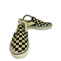 バンズ VANS SLIP ON Black/White Checker  レディース JPN：23.5 