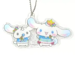 【中古】キーホルダー シナモロール/ライブアンコール アクリルチャーム 「Happyくじ シナモロールのアイドルLOOKBOOK」 アクリルチャーム賞