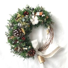 ナチュラル❤︎クリスマス❤︎ドライフラワーリース - メルカリ