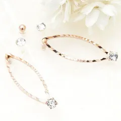 napa 金属アレルギー対応ピアスセット レディース スタッドピアス 5点セット 樹脂ポスト ノンアレルギー リーフ形フレーム メタルボール ストーン オシャレ シンプル キュート かわいい メール便 送料無料 秋冬 大人気