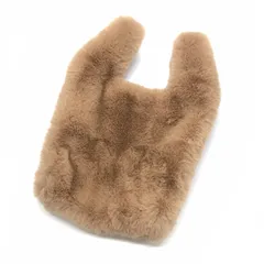 【倉吉店】 中古 ハンドバッグ CLOUDY（クラウディ）エコファーコンビニバッグ ベージュ 【121】