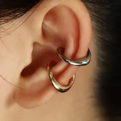 #18  人気gold✖️silverイヤーカフset))/.:+