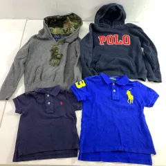 04w4246▽【中古】ラルフローレン キッズ ポロシャツ 半袖 ビッグポニー ボーイズ ガールズ POLO RALPH LAUREN パーカー 4点セット【八王子店】