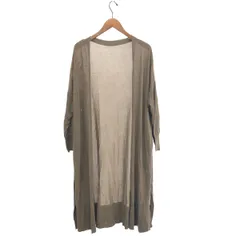 良好 MUSE de DEUXIEME CLASSE ミューズドドゥーズィエムクラス ロング カーディガン サイズ:F  ブラウン  レディース 　240001144776