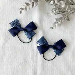 【卒園式 入学式に】オシャレ⭐︎リボンヘアゴム　2個セット