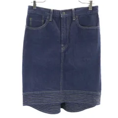 サイベーシックス 日本製 ミディ丈 デニムスカート 38 インディゴ SCYE BASICS レディース