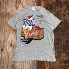 CAPTAIN SANTA CLUB キャプテンサンタクラブ Tシャツ グレー サンタクロース シングルステッチ 90s VINTAGE 古着 MH8