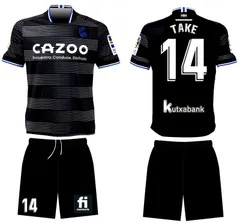 レアルソシエダアウェイ 22/23 サッカーユニフォーム 久保建英仕様 TAKE 14番 シャツ・パンツセット 2022年-2023年モデル 2022 2023のサムネイル