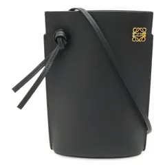 美品 LOEWE ダイスポケット ショルダーバッグ ブラック LOEWE ロエベ レザー ダイスポケット ショルダーバッグ ブラック