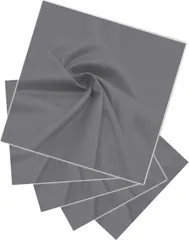 （エイチアンドビー）h&b h＆b クリーニングクロス 楽器 ピアノ ギター タブレット 自動車 内装 モニター テレビ 画面 用 磨き ポリッシュクロス 大判 40x40cm 5枚セット(グレー)