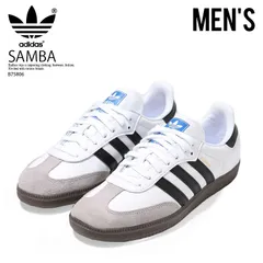 [レディース サイズ] adidas (アディダス) SAMBA OG (サンバ オリジナル) ローカット スニーカー サッカー タウンユース 普段使い ストリート クラシック FTWWHT/CBLACK/CGRANI (ホワイト/ブラック) B75806