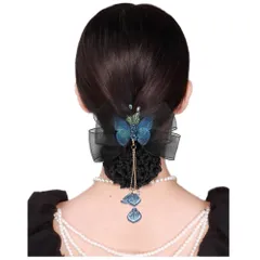 特価商品　文芸復古 蝶 レース 刺 バレッタ クリップ 髪飾り 髪留め 上品 クリスタル ヘアクリップ ヘアアクセサリー おしゃれ 結婚式 フォーマル 通勤 FASELE 通学 パーティー お祝い 卒園式