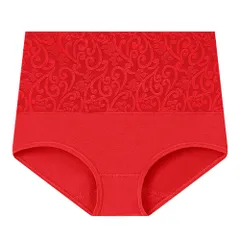 ショーツ レディース 深ばき すっぽり ハイウエスト 綿 大きいサイズ 厚め パンツ 下着 インナー フルバック 刺繍 おしゃれ 上品 冷え防止 プレゼント rs16