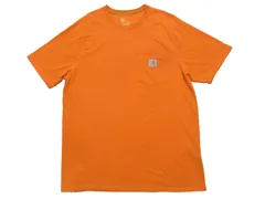 Carhartt Force ラグラン ポケットTシャツ L オレンジ USA古着 カーハート