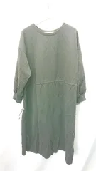 ◇ Vanilla studio バニラスタジオ 長袖 膝下丈 ワンピース サイズ3L ブラック系 レディース E  【1407180009929】