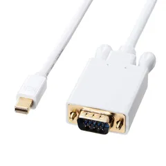 サンワサプライ ミニDisplayPort-VGA変換ケーブル ホワイト 2m KC-MDPVA20 （1点）