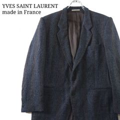 イヴサンローラン テーラードジャケット 3XL 黒 フランス製 金ボタン 
