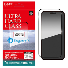 【訳アリ B級品 特別価格】iPhone 15(16) / 15Pro / 15ProMax 用 ウルトラハード液晶保護ガラスフィルム　光沢・反射防止（AR）タイプ