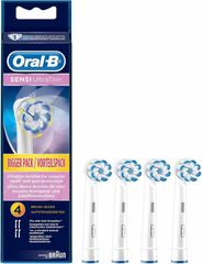 Oral-B替えブラシ ブラウン オーラル 電動歯ブラシ 替え ベーシックブラシ マルチアクションブラシ EB50 EB60 EB18 EB20 EB50 EB18P EBS17 (ホワイト, EB60-4本)