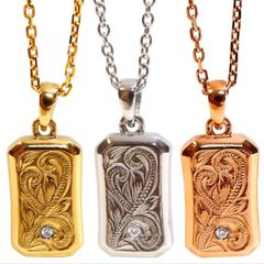ハワイアンジュエリー クロールネックレス CZ ゴールド40〜45cm - メルカリ