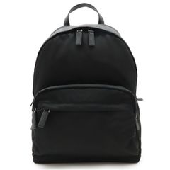 PRADA プラダ トライアングルロゴ TESSUTO MONTAG バックパック リュックサック ナイロン レザー NERO 黒　ブラック シルバー金具 2VZ066