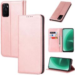【特価セール】ケース 手帳型 耐衝撃 oppo oppo a55s 5g カバー 耐衝撃 oppo 5g a55s 5g スマホケース 手帳型 オッポa55s a55s ケース 耐衝撃 カードスロット、キックスタンド レザー(ローズゴールド)