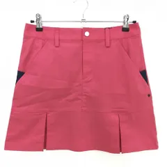 ★SALE価格★【新品】アディダス スカート ピンク×ネイビー 吸水速乾 ストレッチ UPF25 インナパンツ付 レディース M/M ゴルフウェア adidas