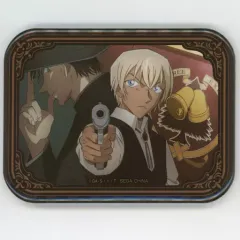 【中古】バッジ・ピンズ 安室透＆火傷の男(漆黒の特急) ビッグスクエア缶バッジ 「セガ ラッキーくじ 名探偵コナン メモリアルカット」 K賞