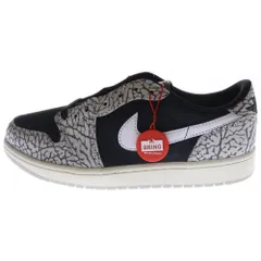 NIKE (ナイキ) AIR JORDAN 1 RETRO LOW OG BLACK CEMENT CZ0790-001 エアジョーダン1 ブラックセメント ローカットスニーカー US9/27.0cm グレー