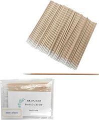 【細い綿棒100本セット】 クラフト綿棒 極細 細い 精密綿棒 フィギュア プラモデル 墨入れ ウェザリング パソコン (100本セット)