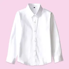 ☆ Fタイプ ☆ 140cm ☆ シャツ 子供 卒業式 入学式 春秋 shirt2118 女の子 ブラウス キッズ 長袖 襟付き シャツ 白 トップス フォーマル ジュニア スーツ インナー 子供服 子ども服 女の子 ガールズ 入学式 卒業式 きれいめ