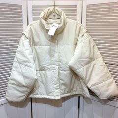 新品タグ付 ENTO エント クロシェ スノーホワイト色 中綿2wayコート 