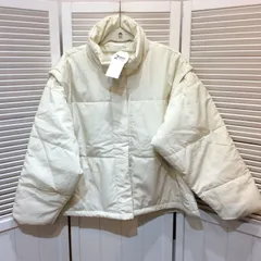 【値下げ】新品☆chocol raffine robe ショコラフィネ ローブ 袖取り外し2WAY中綿アウター F Ecru(生成色) ジャケット ベストのサムネイル