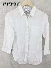 ◇ A day in the life UNITED ARROWS アデイインザライフ ユナイテッドアローズ 七分袖 シャツ サイズS ホワイト メンズ 【中古】 【1002802378133】