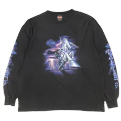 古着　90s Harley-Davidson ロングtシャツ ロンt アメリカ製 Harley Davidson - 古着 00年代 ハーレーダビッドソン Harley