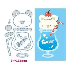 【新品】カッティングダイ☆くまさんクリームソーダーダイ ☆カッティングダイ くまさん クリームソーダ☆ - メルカリ