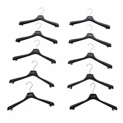 フォクシー FOXEY ハンガー 10本セット 衣類ハンガー ロゴ 黒 ブラック /KWのサムネイル
