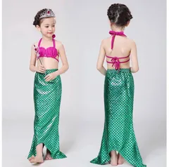 女の子水着 人魚姫 ビキニ マーメード クリスマス 仮装100 110 120