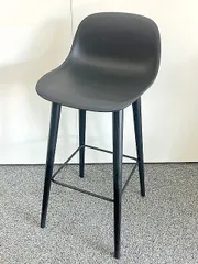【東京都限定送料2200円も可】Muuto　ムート　ファイバーバースツール　ブラック　カウンターチェア　バーチェア　ハイチェア　イスコス・ベルリン